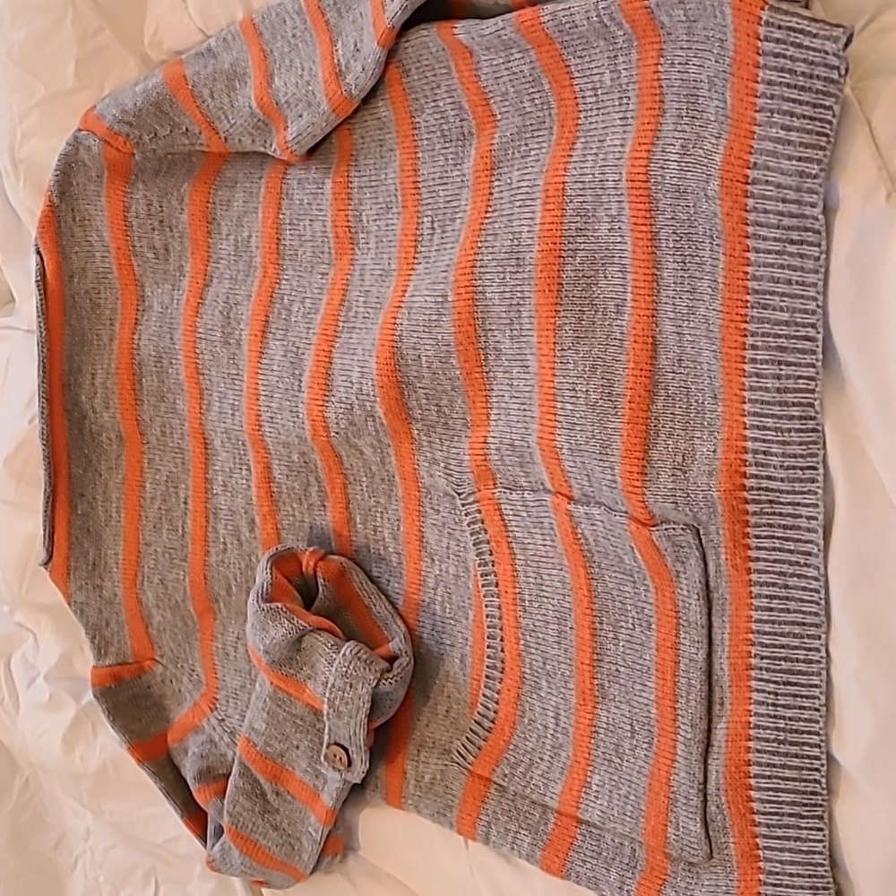 Striped Sweater, Slight Boatneck, Slightly Oversized, Small